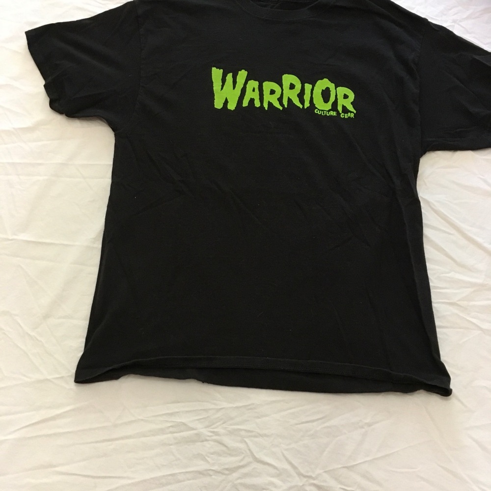 COOL “WARRIOR” BLACK/GREEN TEE L